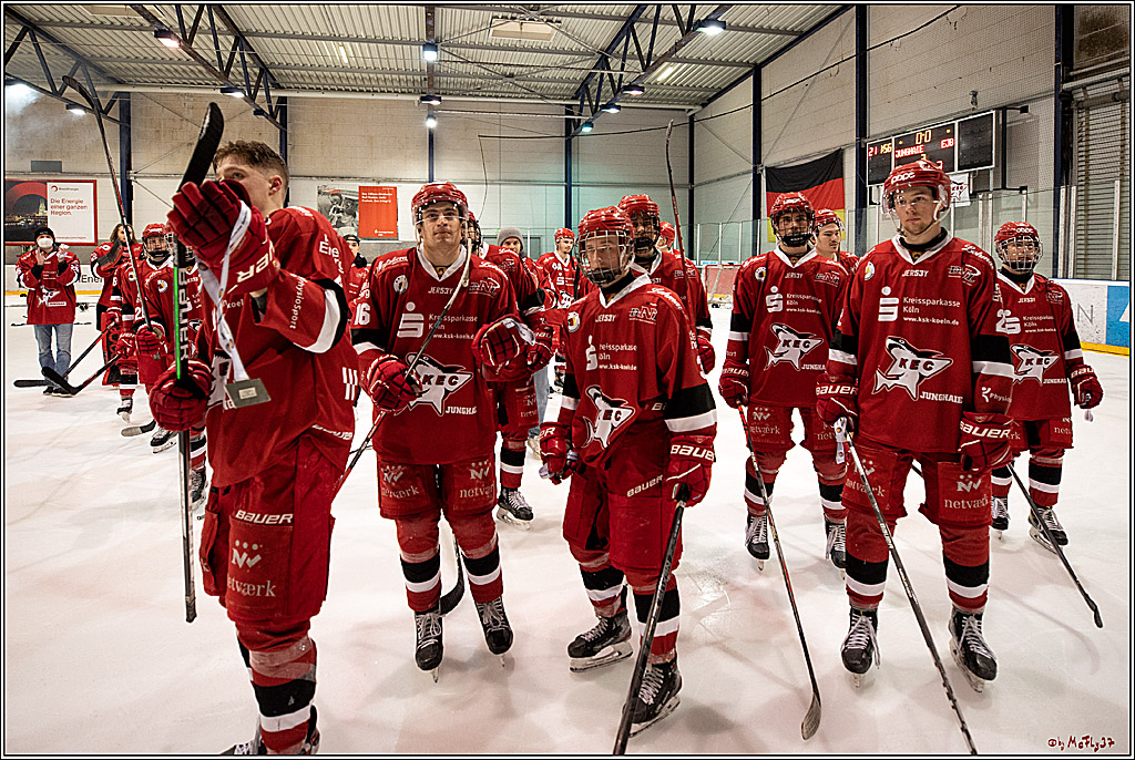 U20-DNL Meisterschaftsfinale;  Koelner Junghaie - Eisbaeren Juniors Berlin; Koeln, 27.03.2022